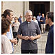 Short-sleeved Clergy collar polo shirt by CocoCler in dark grey lisle-like piqué imperial s2