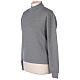 Turtleneck pearl grey sweater In Primis for nuns, plain fabric, 50% merino wool 50% acrylic s3