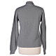 Turtleneck pearl grey sweater In Primis for nuns, plain fabric, 50% merino wool 50% acrylic s4