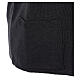 Sleeveless black cardigan In Primis for nuns, V-neck and pockets, 50% merino wool 50% acrylic s5