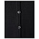 Black V-neck sleeveless nun cardigan with pockets 50% acrylic 50% merino wool In Primis s4