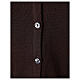 Sleeveless brown cardigan In Primis for nuns, V-neck and pockets, 50% merino wool 50% acrylic s4