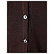 Gilet suora marrone con tasche collo a V 50% acrilico 50% lana merino In Primis s4