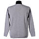 Damen-Cardigan, perlgrau, mit Taschen und V-Ausschnitt, 50% Acryl - 50% Merinowolle, In Primis s5