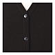 Brown nun cardigan In Primis, V-neck and pockets, plain fabric, 50% merino wool 50% acrylic s2