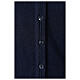 Casaco de malha curto azul decote em V para freira, 50% acrílico e 50% lã de merino, linha "In Primis" s4