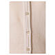 Casaco de malha curto branco decote em V para freira, 50% acrílico e 50% lã de merino, linha "In Primis" s4