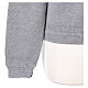 Short pearl grey jacket In Primis, plain fabric, 50% merino wool 50% acrylic s5