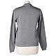 Short pearl grey jacket In Primis, plain fabric, 50% merino wool 50% acrylic s6
