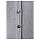 Short grey cardigan 50% merino wool 50% acrylic for nun In Primis s4