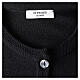 Crew-neck cardigan In Primis for nuns, black colour, PLUS SIZES, 50% merino wool 50% acrylic s7