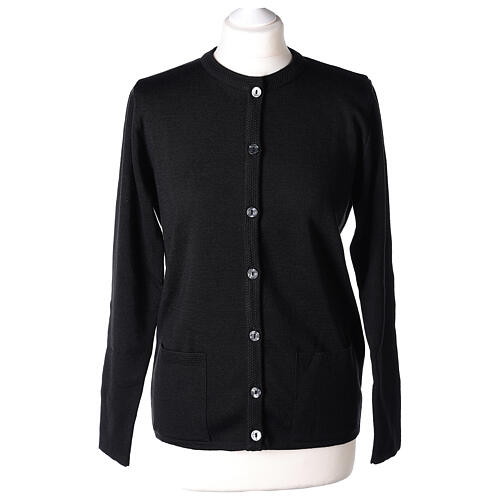 Rebeca monja negra coreana bolsillos TALLA CONF. 50% acr. 50% merina In Primis 1
