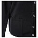 Nun black crew neck cardigan with pockets PLUS SIZES 50% merino wool 50% acrylic In Primis s5