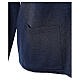 Nun blue crew neck cardigan with pockets PLUS SIZES 50% merino wool 50% acrylic In Primis s5