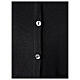 V-neck cardigan In Primis for nuns, black colour, PLUS SIZES, 50% merino wool 50% acrylic s4
