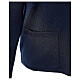 V-neck cardigan In Primis for nuns, blue colour, PLUS SIZES, 50% merino wool 50% acrylic s5