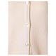 Casaco branco decote em V bolsos tamanhos universais, linha In Primis, 50% lã de merino 50% acrílico s4