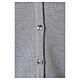 V-neck cardigan In Primis for nuns, pearl grey colour, PLUS SIZES, 50% merino wool 50% acrylic s4