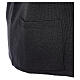 Nun black sleeveless cardigan with V-neck and pockets PLUS SIZES 50% merino wool 50% acrylic In Primis s5