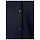 Sleeveless V-neck cardigan In Primis for nuns, blue colour, PLUS SIZES, 50% merino wool 50% acrylic s4