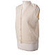 Sleeveless white In Primis cardigan for nuns with buttons, wool mix s3