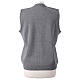 Sleeveless grey In Primis cardigan for nuns with buttons, wool mix s5