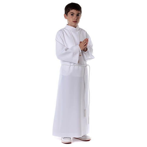 First Communion dress in white OPAQUE fabric In Primis 7
