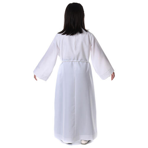 First Communion dress in white OPAQUE fabric In Primis 12