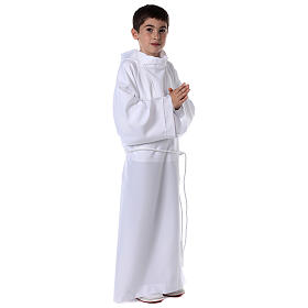 First Holy Communion kit: In Primis classic design alb, cross, rope cinture