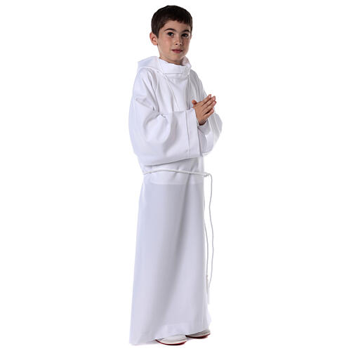 First Holy Communion kit: In Primis classic design alb, cross, rope cinture 2