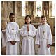 First Holy Communion kit: In Primis classic design alb, cross, rope cinture s2