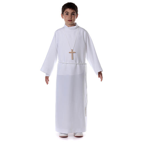 First Holy Communion kit: In Primis classic alb, cross and rope cinture 1