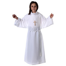 KIT First Communion cross cincture dress opaque In Primis