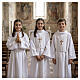 KIT First Communion cross cincture dress opaque In Primis s2