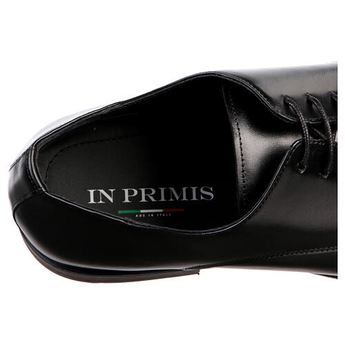 Elegant smooth black Derby shoes In Primis 7