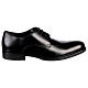 Elegant smooth black derby shoes In Primis s1