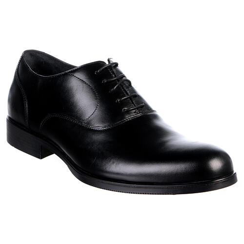 Elegant black oxford shoe in genuine leather In Primis 2