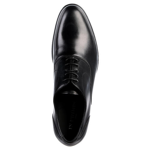 Elegant black oxford shoe in genuine leather In Primis 5