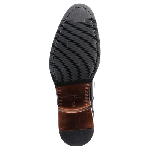 Elegant black oxford shoe in genuine leather In Primis 6