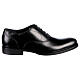 Elegant black oxford shoe in genuine leather In Primis s1