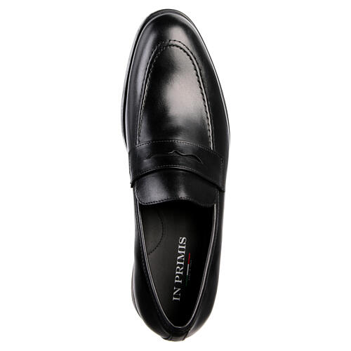 Zapato negro loafer verdadero cuero In Primis 5