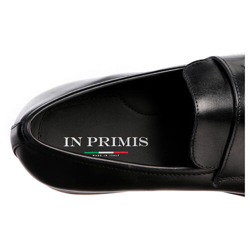 Czarne buty loafersy prawdziwa skóra, In Primis 7