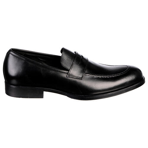 Black loafer shoes genuine leather In Primis 1