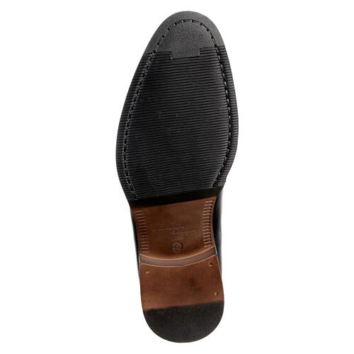 Black loafer shoes genuine leather In Primis 6