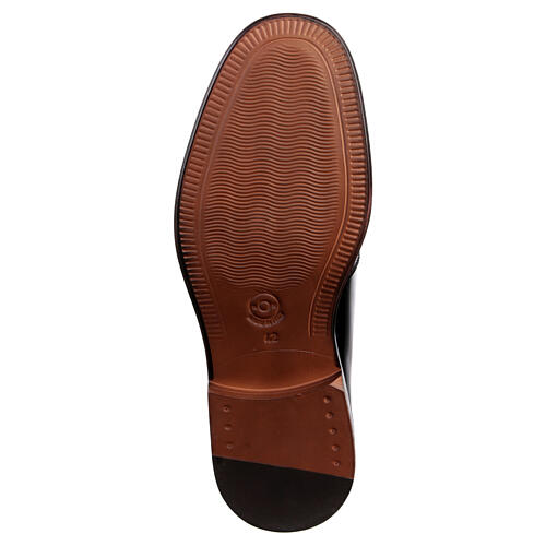 Derby-Schuh der Marke In Primis aus schwarzem glänzendem Echtleder 6