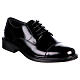 Black leather Derby shoes with shiny toe cap, In Primis s2