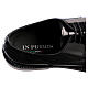 Black leather Derby shoes with shiny toe cap, In Primis s7