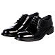 Black leather derby shoe with polished toe cap In Primis s4