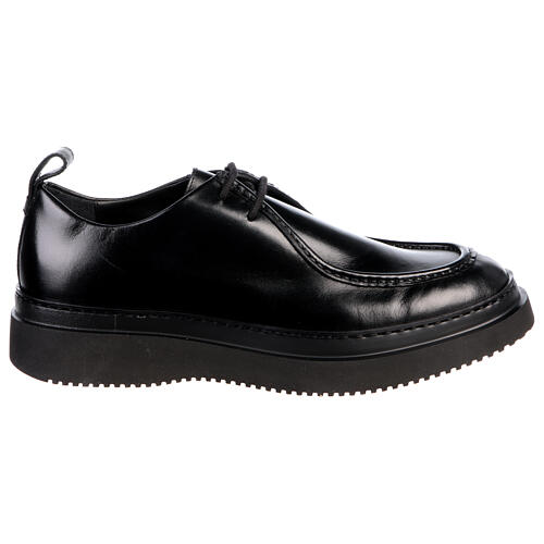Black leather paraboot shoes In Primis 1