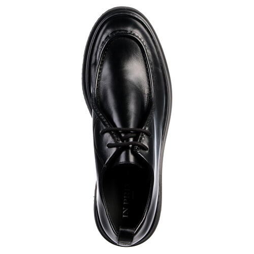 Black leather paraboot shoes In Primis 5